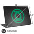 DC Comics Green Lantern Logo Black Background Universal Laptop 16in (13 x 9.4in) Skin
